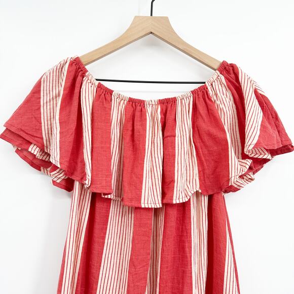 Faithful the Brand Amalfi Off Shoulder Mini Dress Size 8 (Small Flaw)‎ - Picture 6 of 14